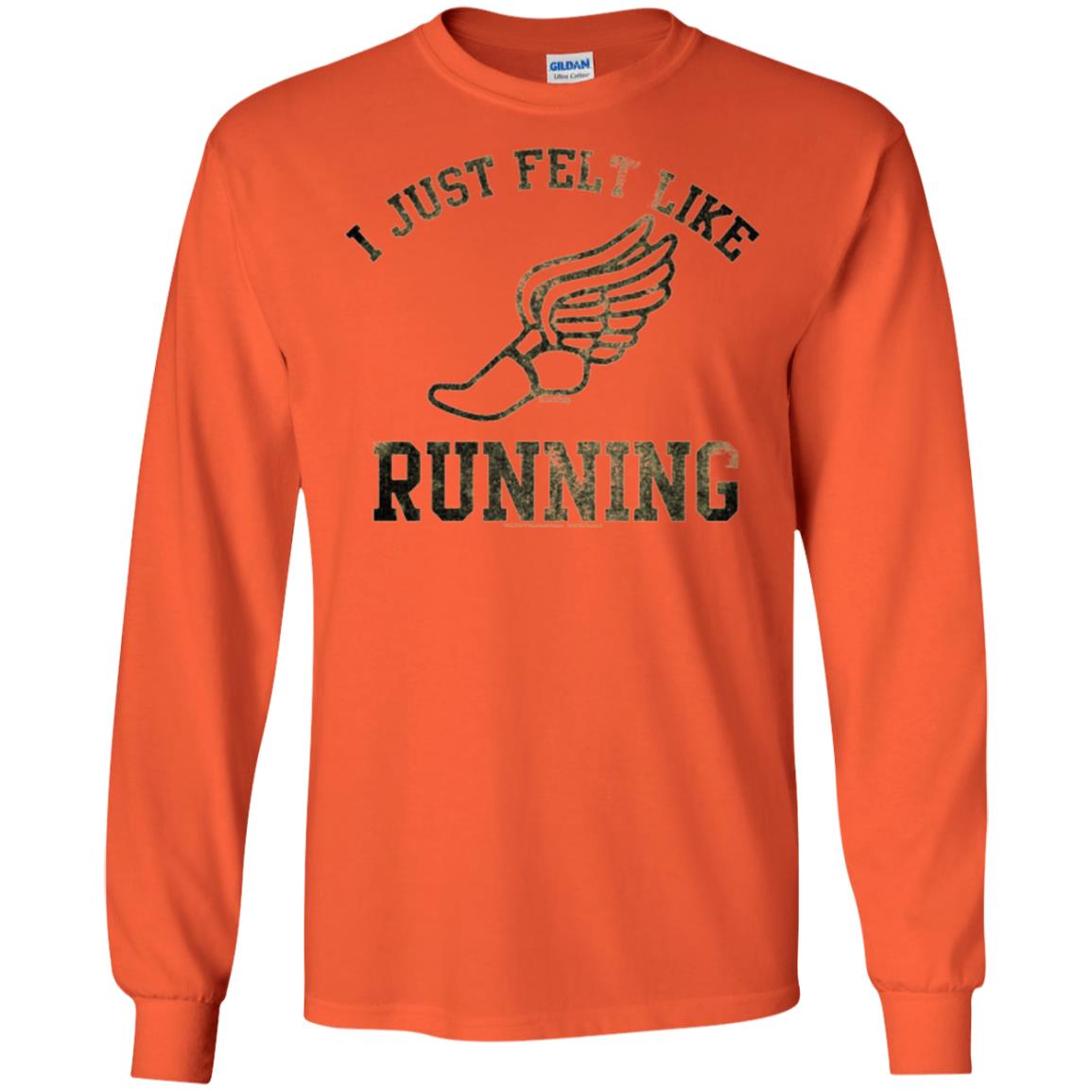 Movie T-shirt I Just Felt Like Running Orange