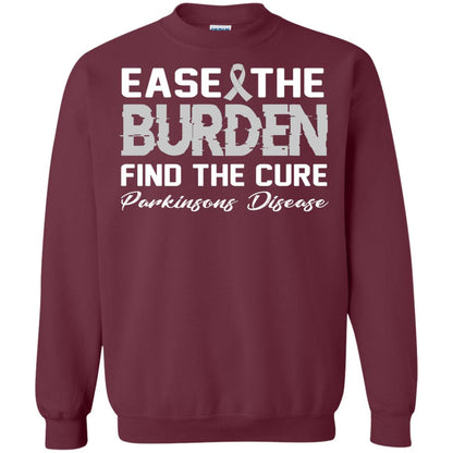 Ease The Burden Find The Cure Parkinson's Awareness T-shirt Maroon