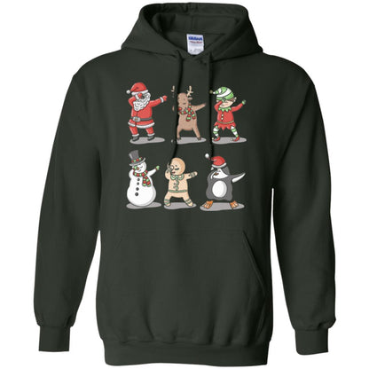 Christmas T-shirt Dabbing Santa Ugly Sweater Forest Green