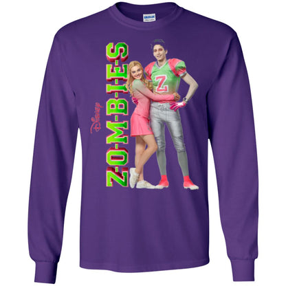 Zombies Cheer Football Lover T-shirt Purple