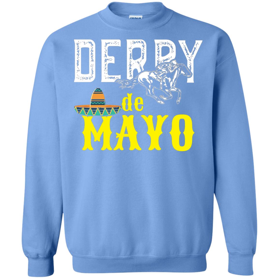 Cinco Derby De Mayo Horse Race Shirt Carolina Blue