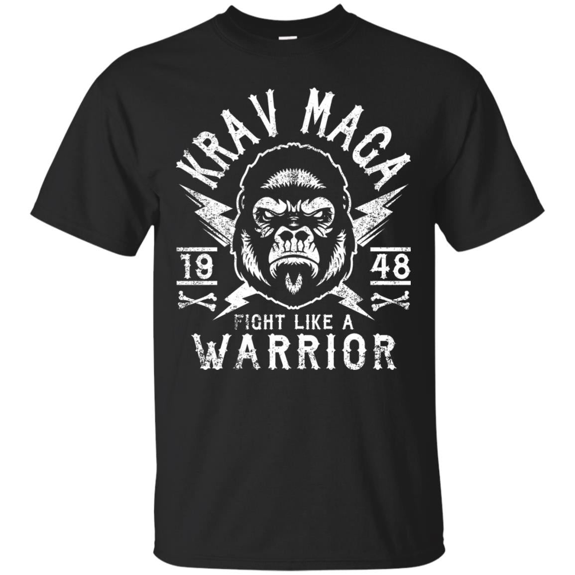 Krav Maga T-shirt Fight Like A Warrior Black