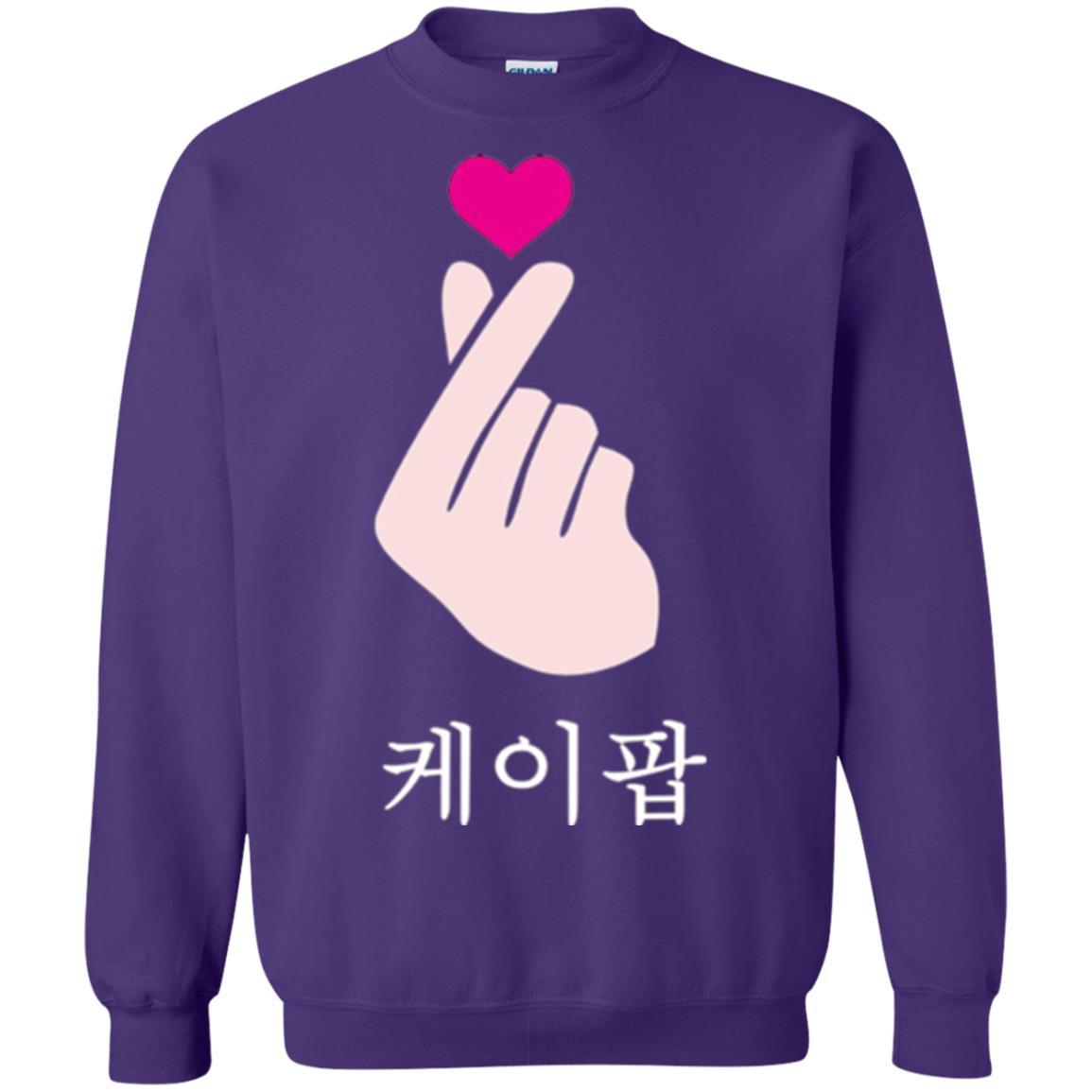 K-pop T-shirt Hand Symbol Cute Korean Music Purple