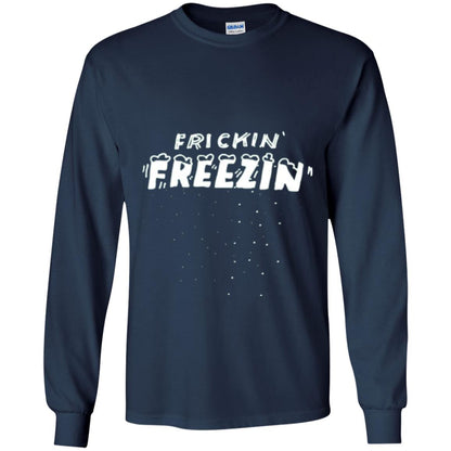 Funny Frickin_ Freezin_ T-shirt Navy