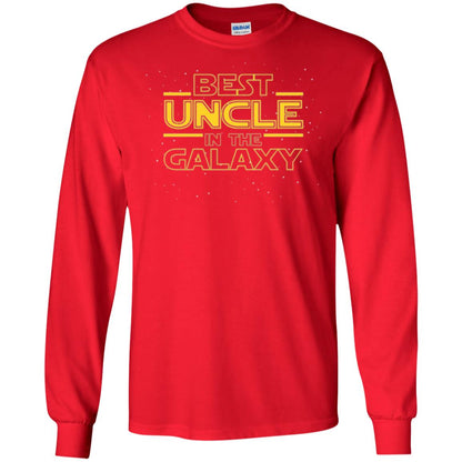 Uncle T-shirt Best Uncle In The Galaxyt-shirt Red