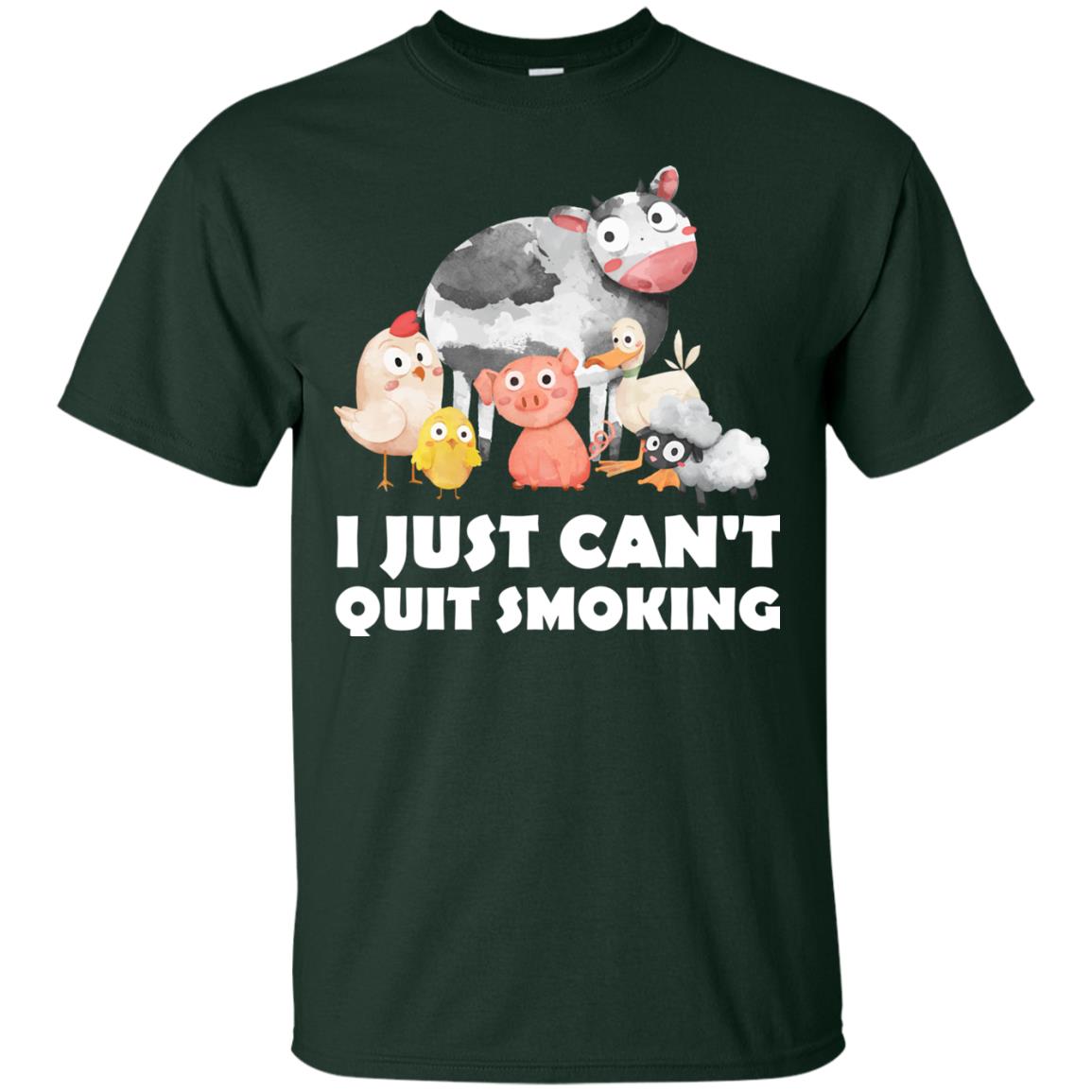 I Just Can_t Quit Smoking Smoke Meats And Bar-b-cue T-shirt Forest