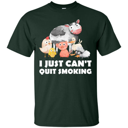 I Just Can_t Quit Smoking Smoke Meats And Bar-b-cue T-shirt Forest