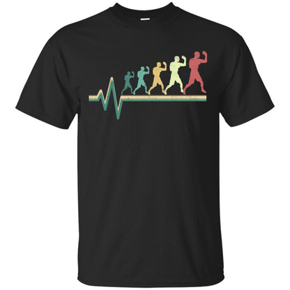 Boxing Heartbeat Boxer Gift Shirt Black