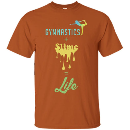 Gymnastics Plus Slime Equal Life Shirt Texas Orange