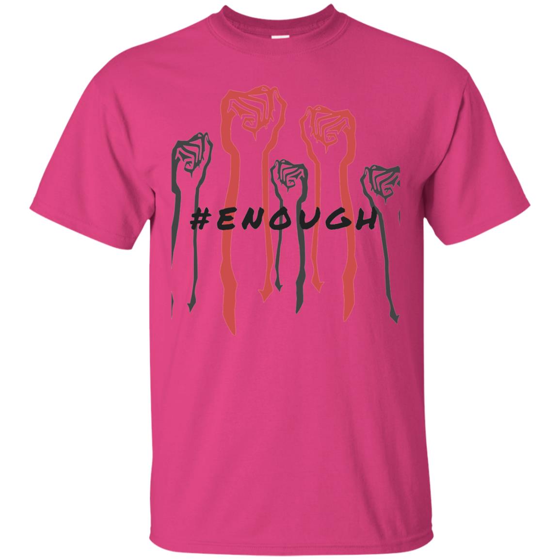 Hash Tag Enough Gun Control Shirt Heliconia