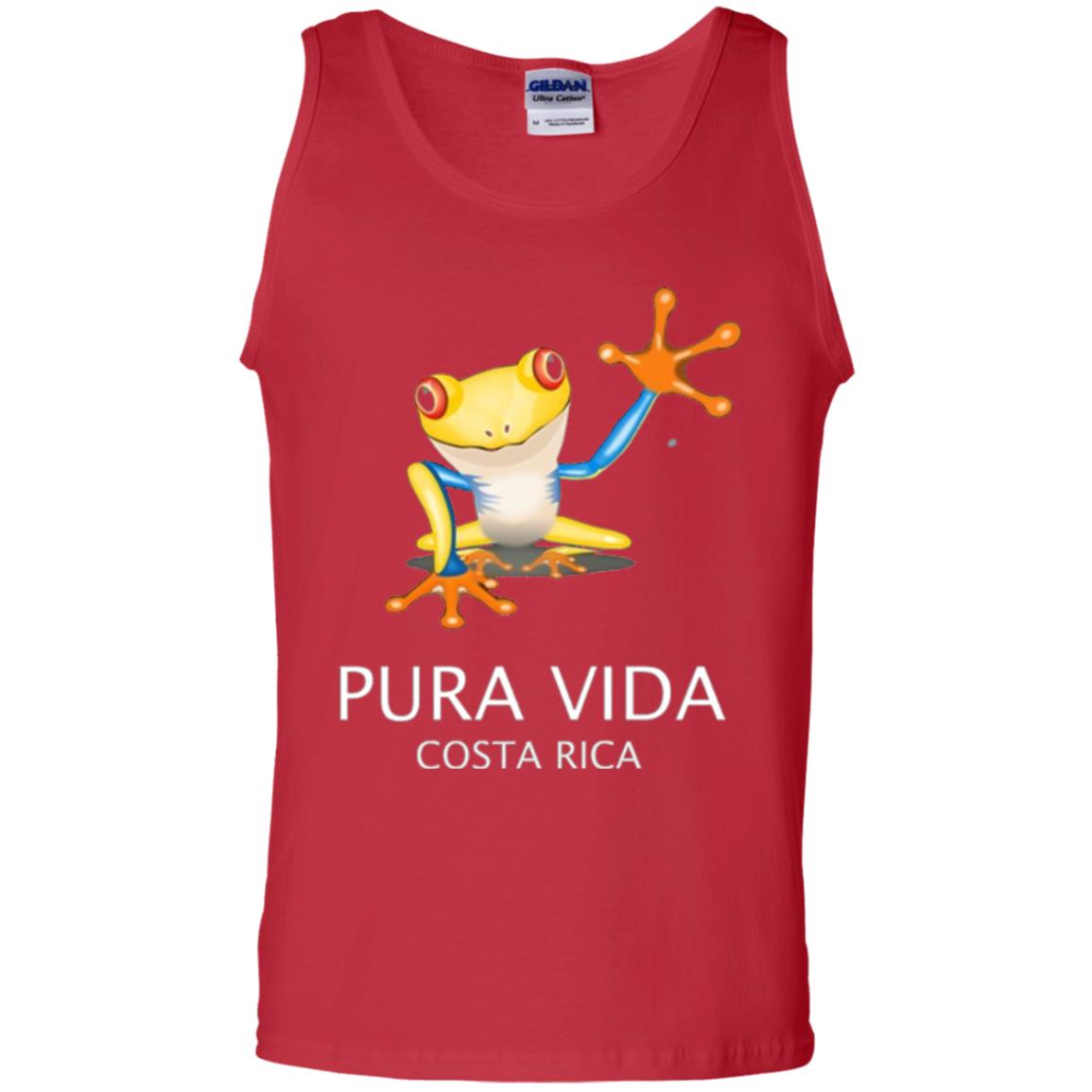 Tree Frog T-shirt Pura Vida Costa Rica T-shirt Red
