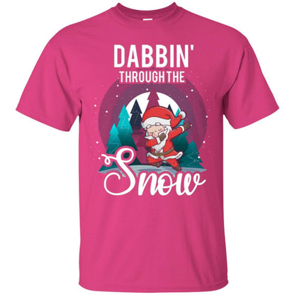 Christmas T-shirt Santa Claus Dabbing Through The Snow Heliconia