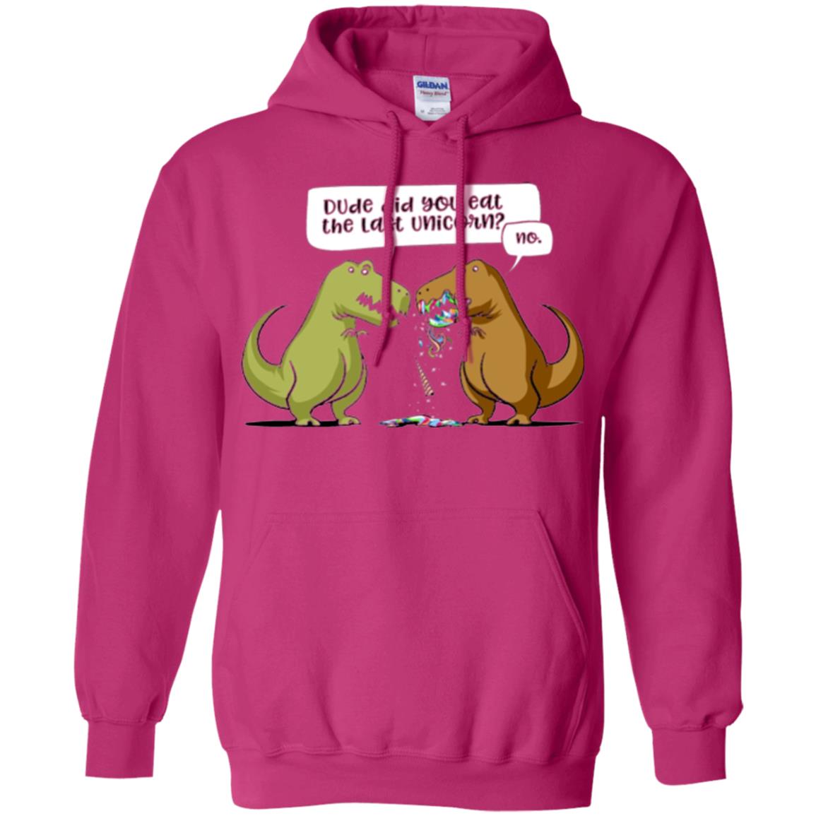 Dinosaur T-shirt Dude Did You Eat The Last Unicorn Heliconia