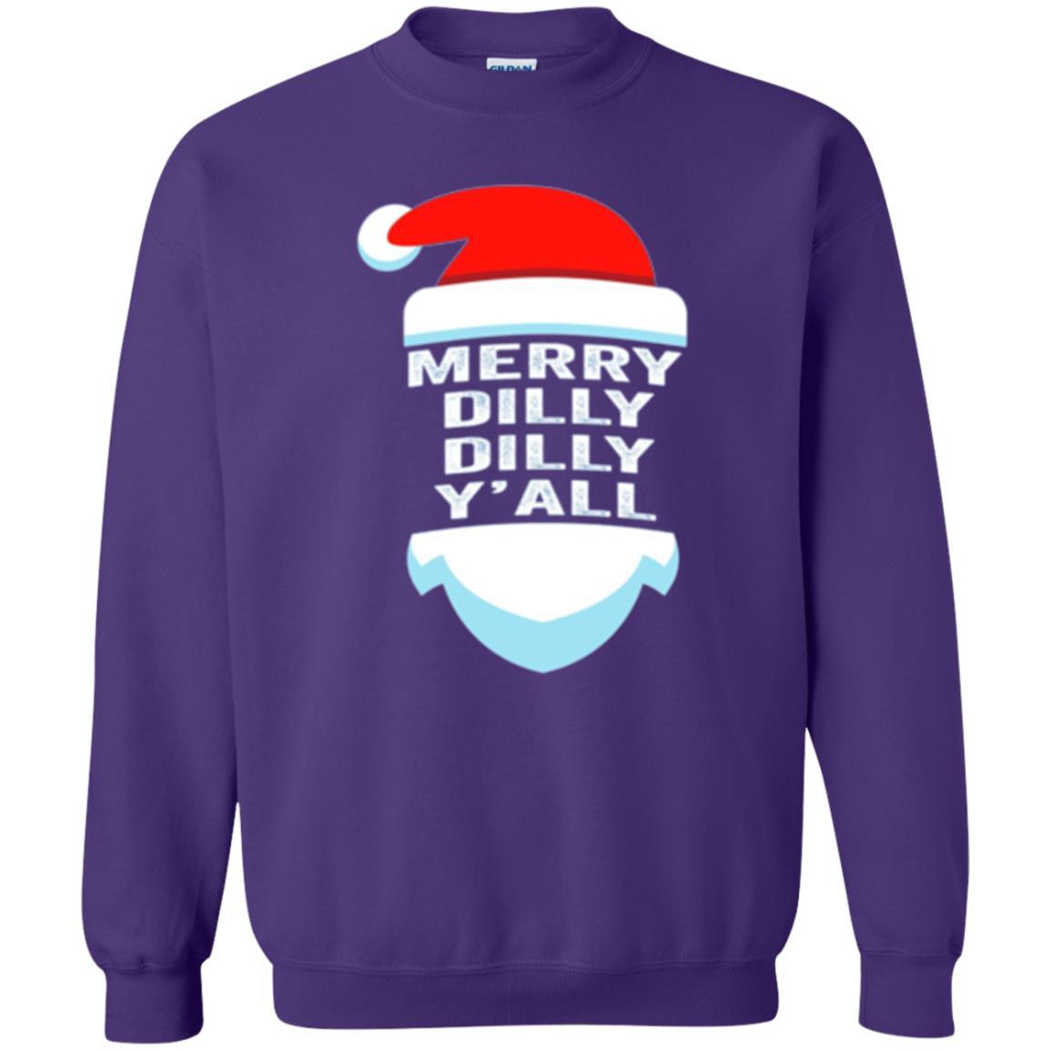 Christmas T-shirt Dilly Dilly Y_all Santa Claus Purple