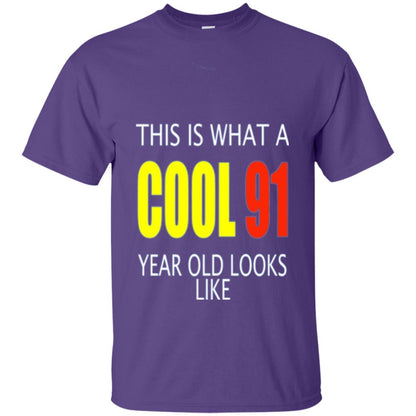 Cool 91 Years Old Birthday Gifts This Is What A Cool 91 Purple