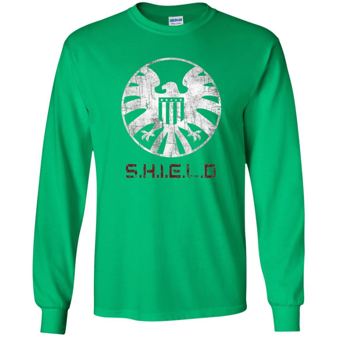 Film T-shirt Agents Of Shield Distressed Logo Graphic Irish Green