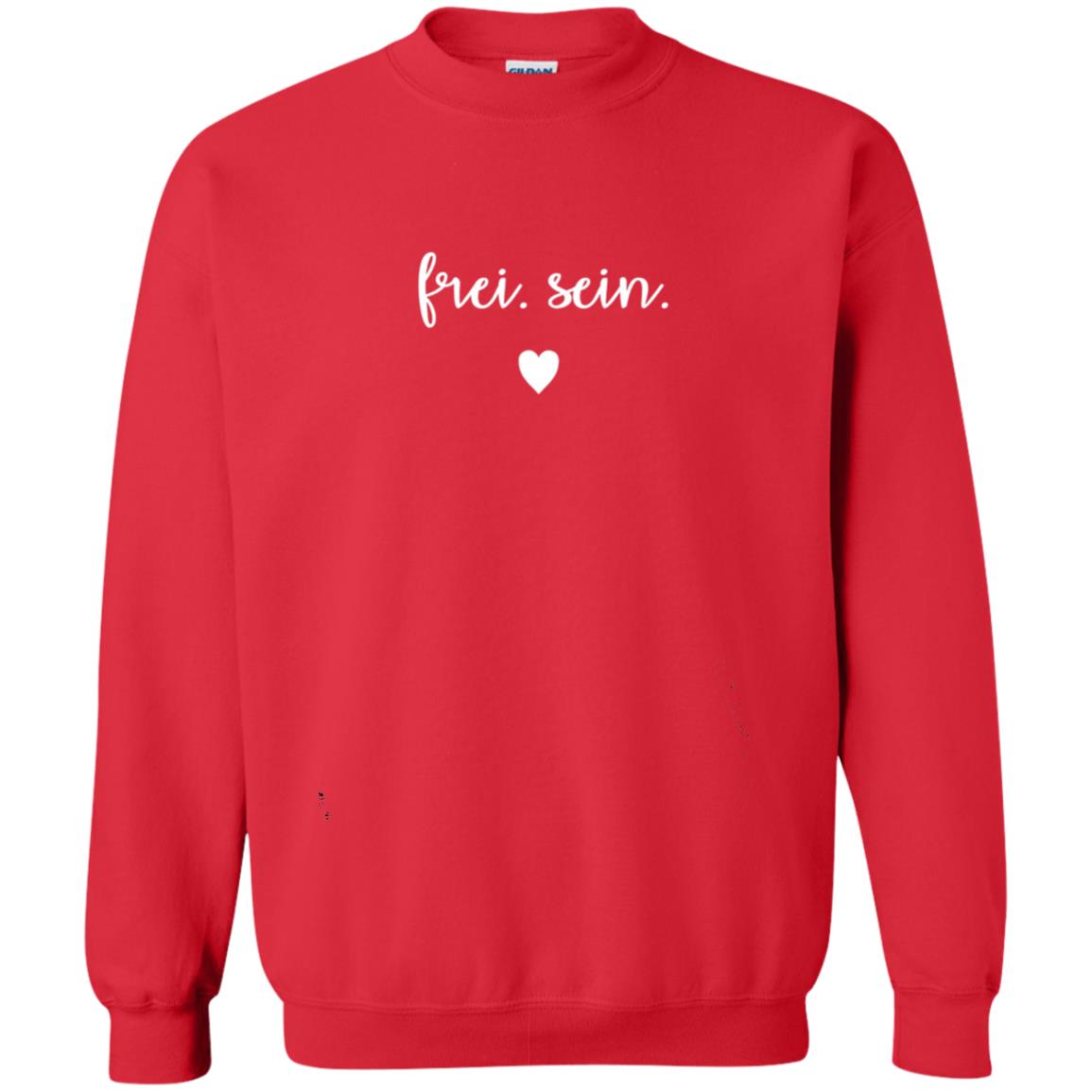 Frei Sein To Be Free German Inspirational Shirt Red