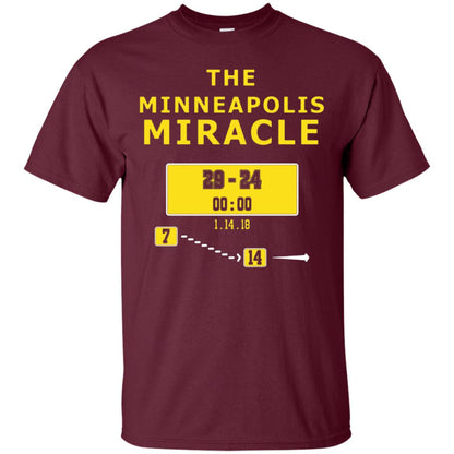 Football Lover T-shirt The Minneapolis Miracle Maroon