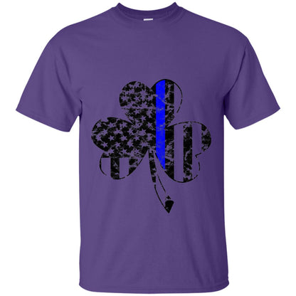 Shamrock Irish Flag St Patrick_s Day T-shirt Purple