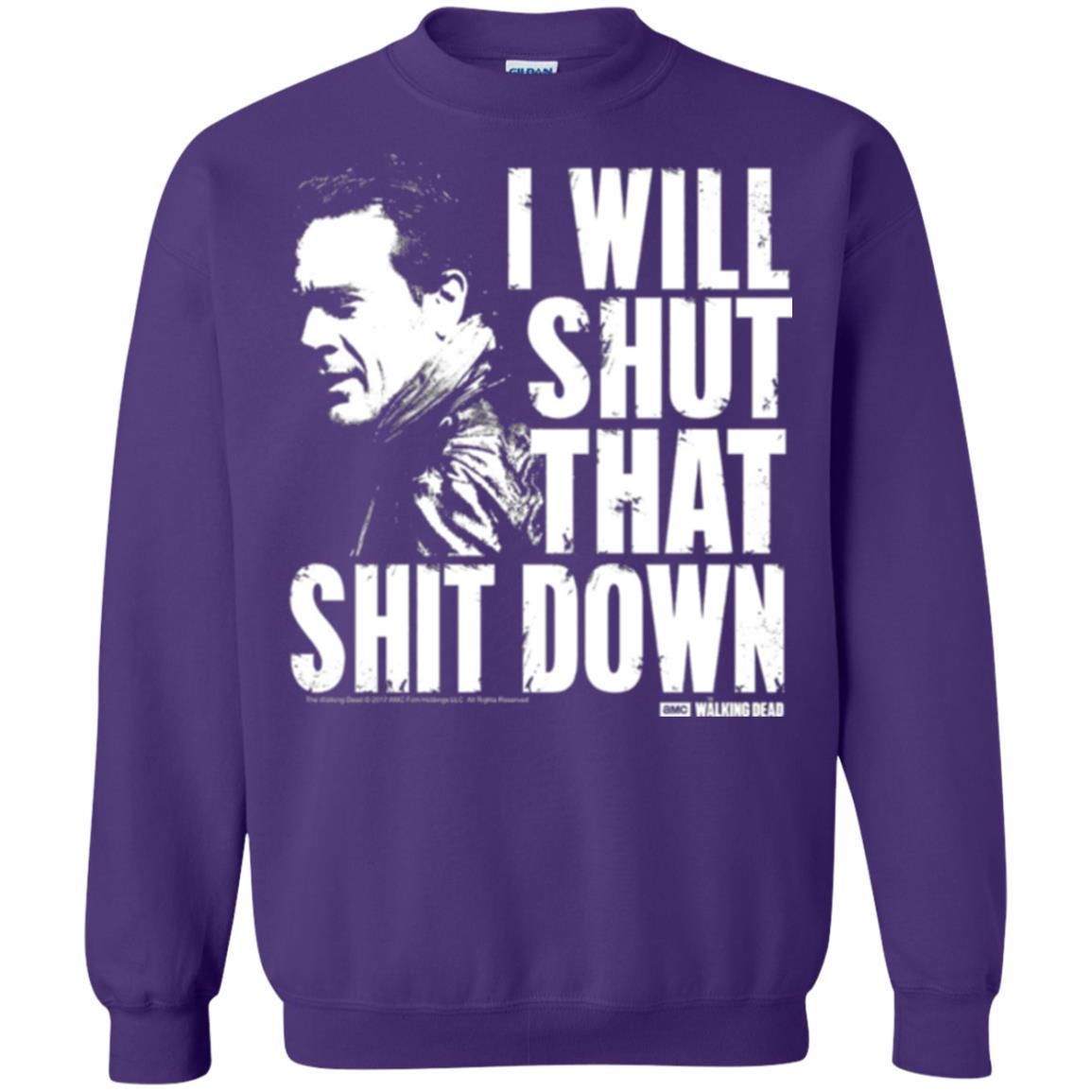 Film T-shirt I Shut That Shit Down Purple
