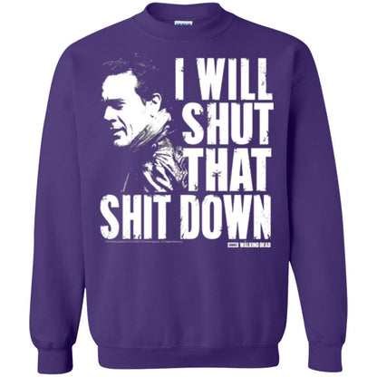 Film T-shirt I Shut That Shit Down Purple