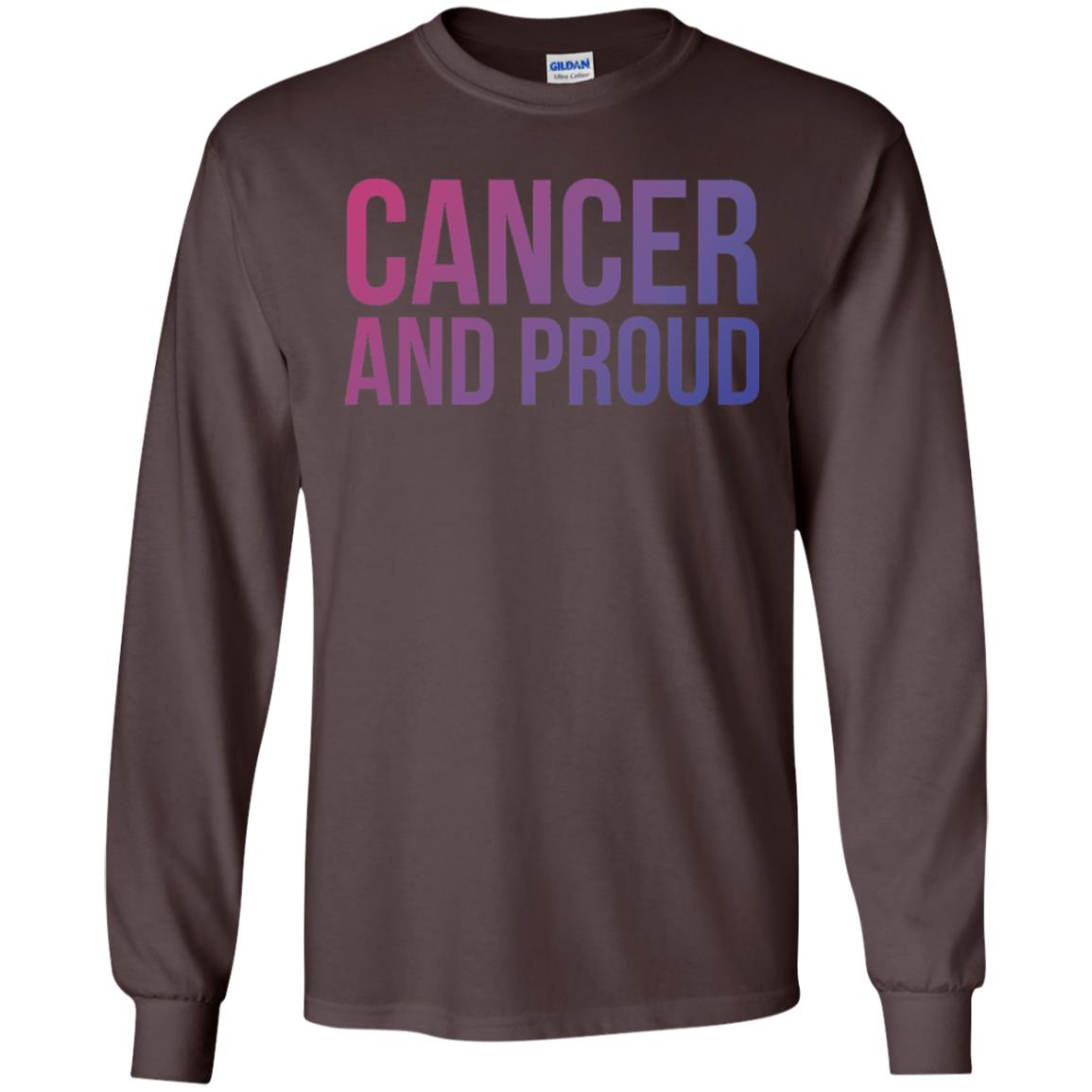 Cancer And Proud Lgbt Gear Bi Flag Gradient Shirt Dark Chocolate