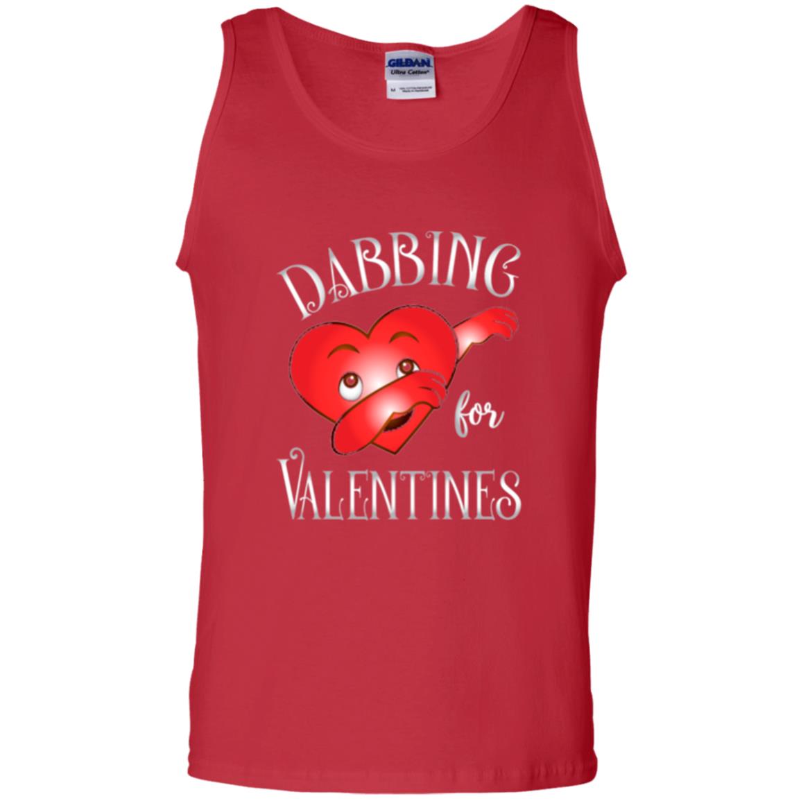 Valentines Day T-shirt Dabbing Heart T-shirt Red