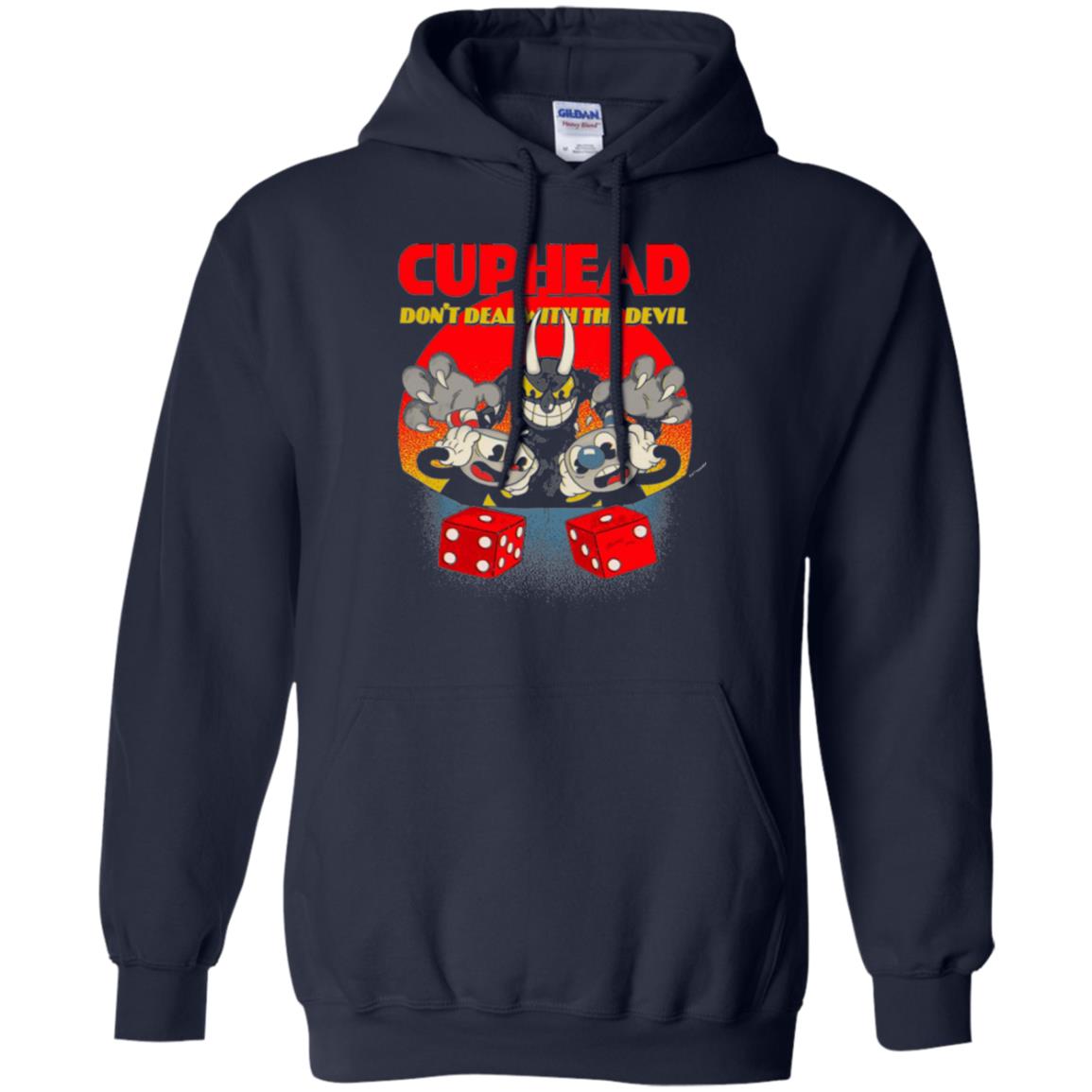 Video Game T-shirt Cuphead And Mugman Devil_s Dice Navy