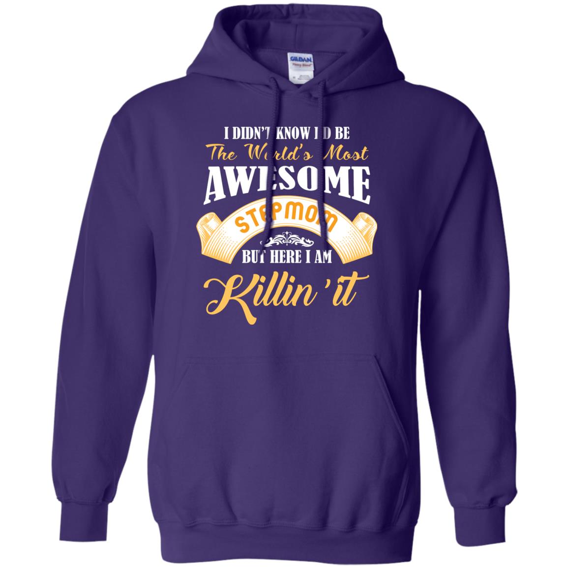 Awesome Stepmom But Here I Am Killin’ It Cool Gift Shirt For Stepmom Purple