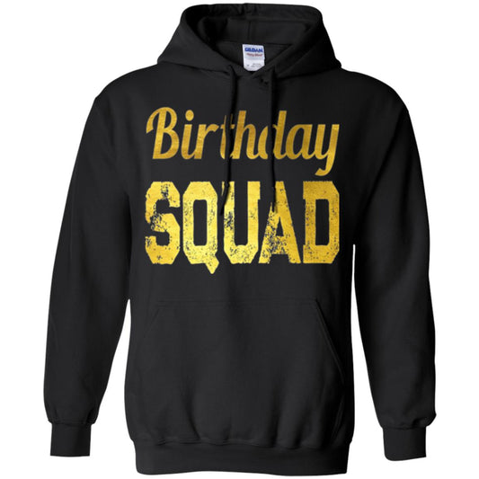 Birthday Squad Gold T-shirt Black