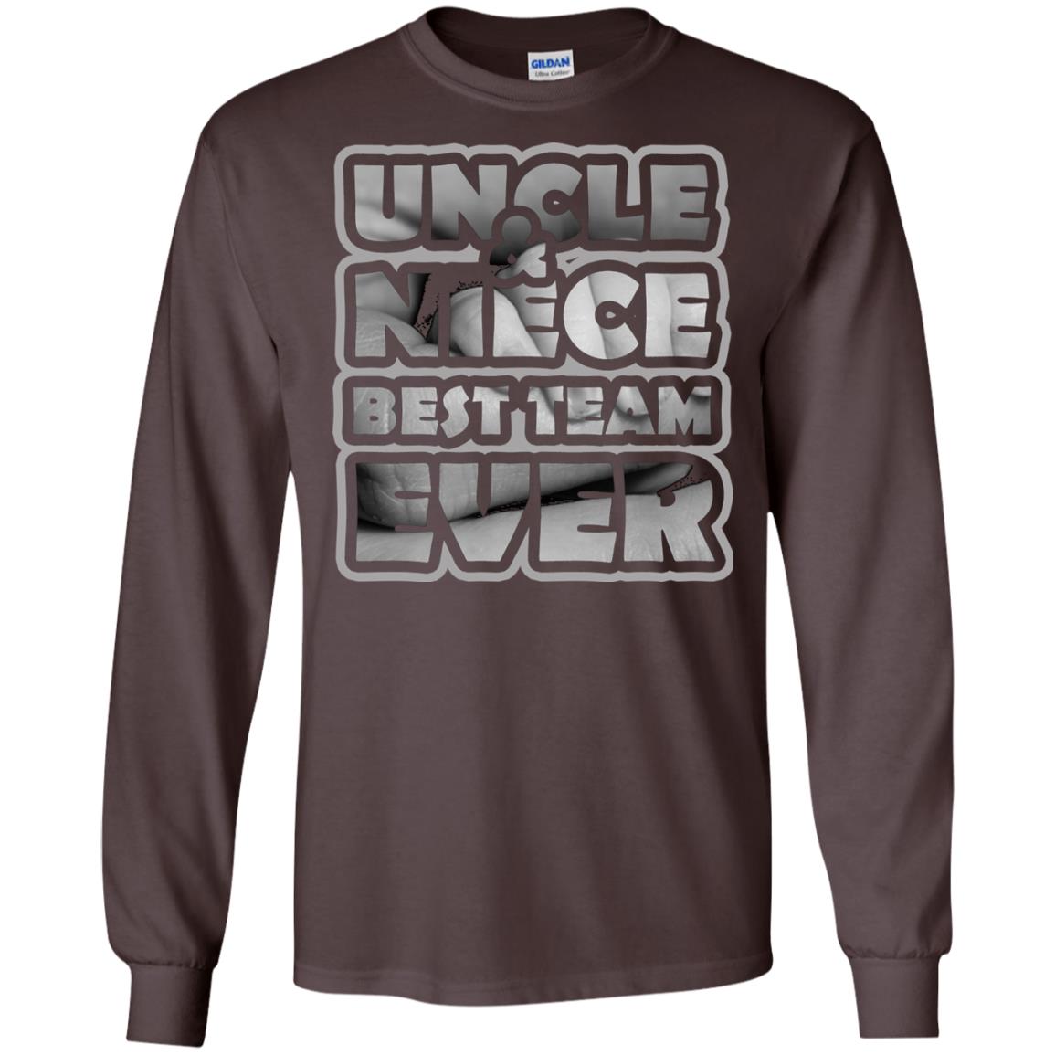 Uncle And Niece Best Team Ever Shirt For Uncle Or Niece Dark Chocolate