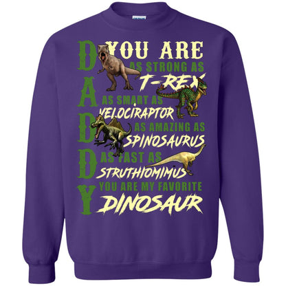 Daddy You Are My Favorite Dinosaur Shirt For Father_s Day Purple