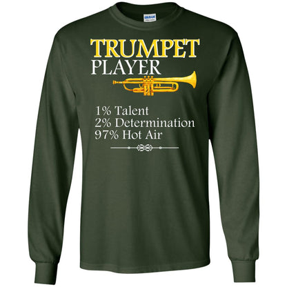 Trumpet Player Gift Shirt For Trumpet Lover Forest Green