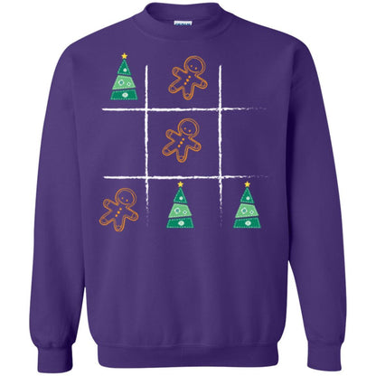 Christmas T-shirt Tic Tac Toe Board Game Purple