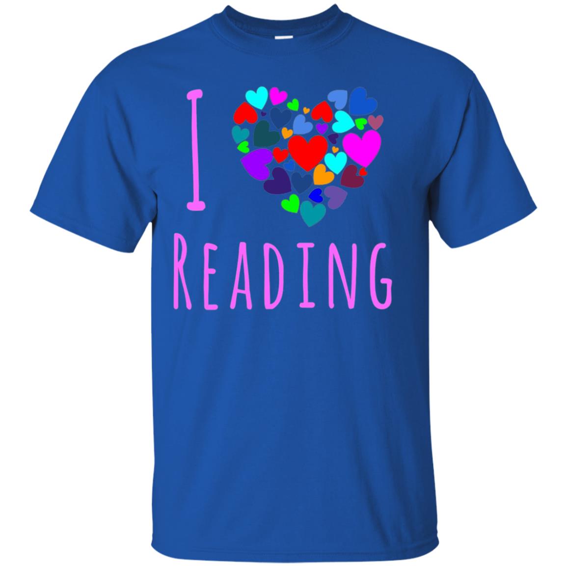 I Love Reading Club Heart Love Books Gift Shirt For Bookworm Royal