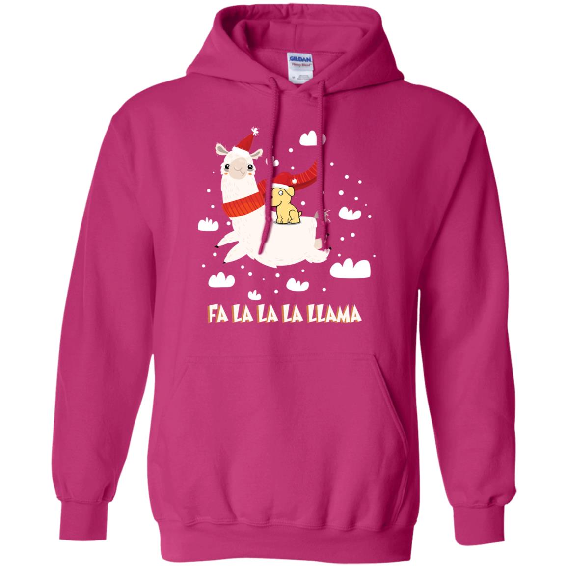 Fa La La La Llama With Labrador X-mas Gift Shirt Heliconia