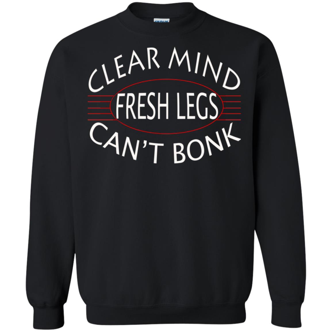 Clear Mind Fresh Legs Can't Bonk Marathon Running Shirt Black