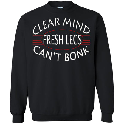Clear Mind Fresh Legs Can't Bonk Marathon Running Shirt Black