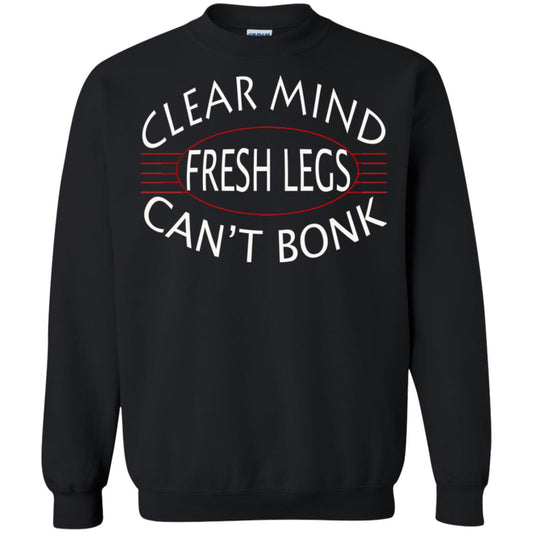 Clear Mind Fresh Legs Can't Bonk Marathon Running Shirt Black