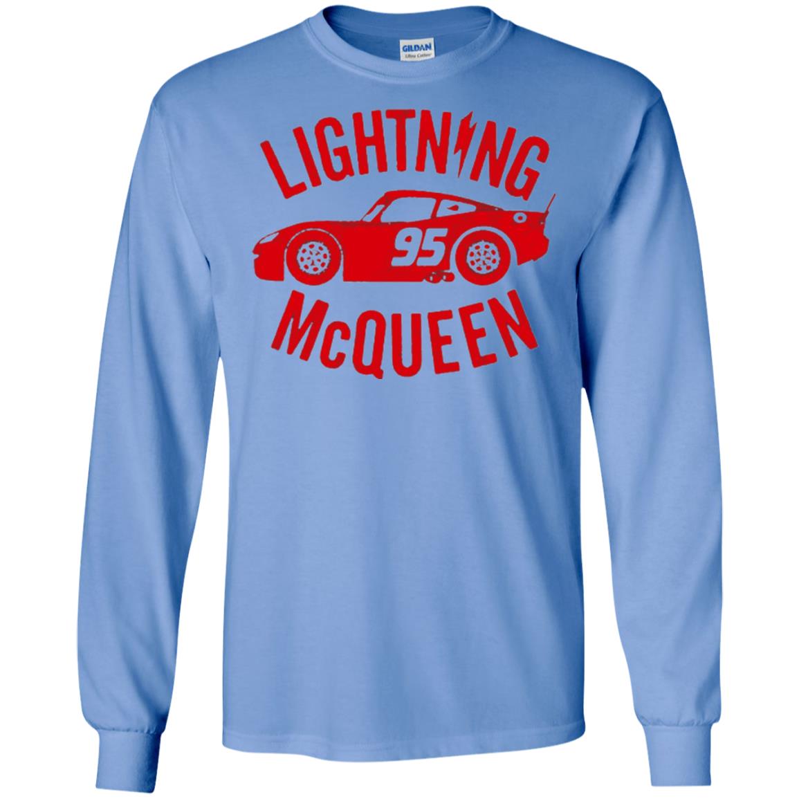 Pixar Cars Lightning 95 Mcqueen Vintage Graphic T-shirt Carolina Blue