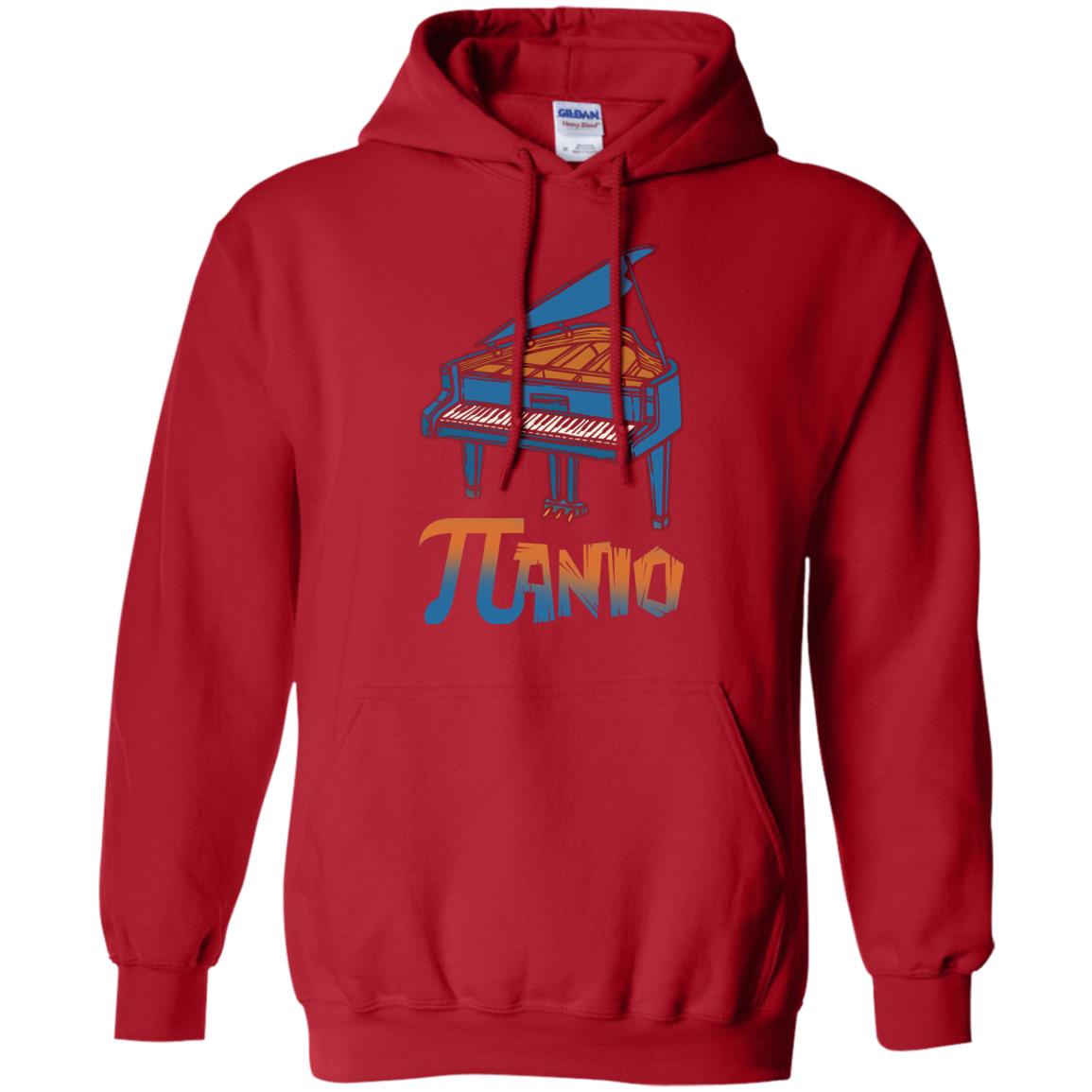 Pi Day T-shirt Funny Piano Lover Red