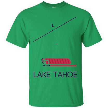 Ski Chair Lift T-shirt Lake Tahoe California Irish Green
