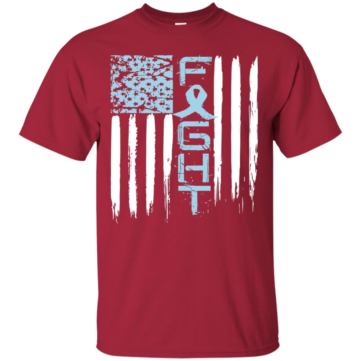 Fight Hope Prostate Cancer Awareness Cancer T-shirt Cardinal
