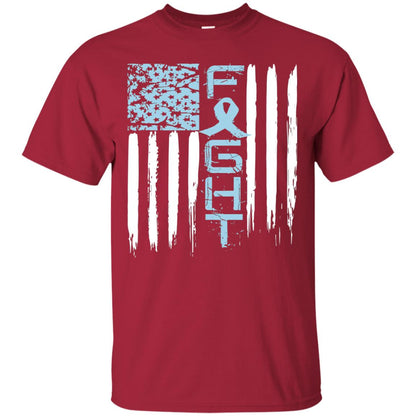 Fight Hope Prostate Cancer Awareness Cancer T-shirt Cardinal