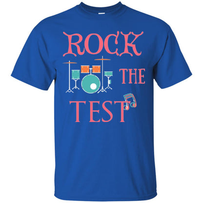Rock The Test Professor Teacher T-shirt Royal