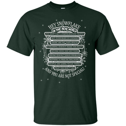 Hey Snowflake In The Real World You Don_t Get A Participation Trophy Military T-shirt Forest