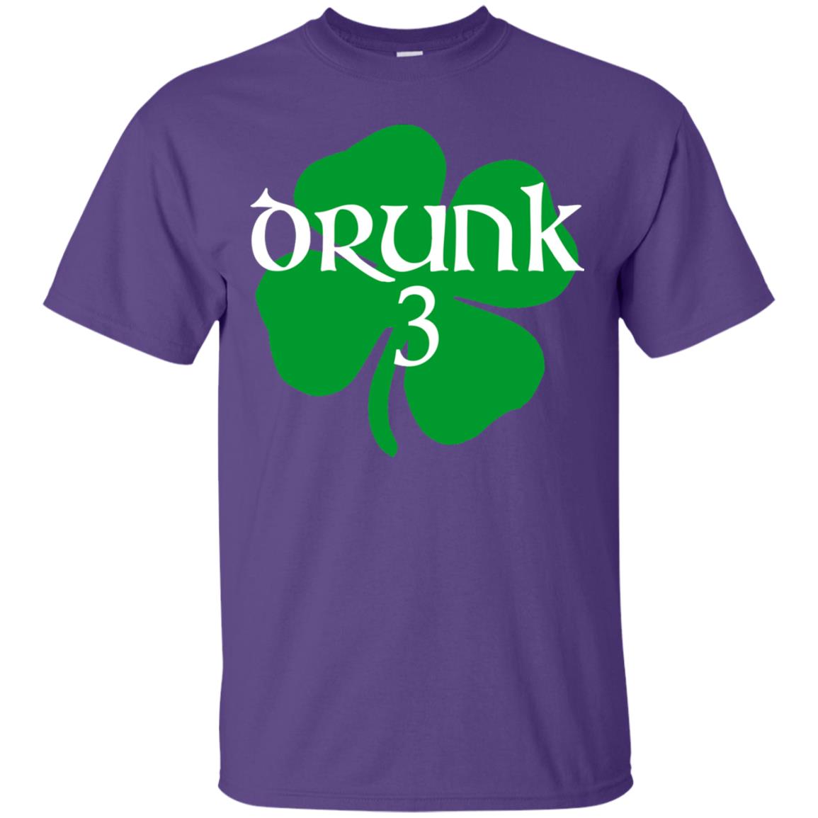 Drunk 3 Lucky Thing St. Patrick_s Day Irish T-shirt Purple
