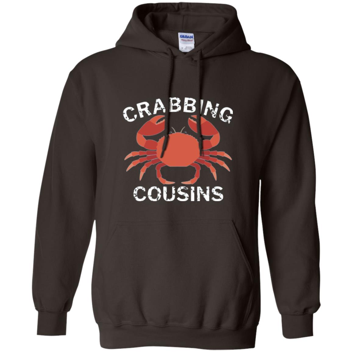 Fishing Lovers T-shirt Crabbing Cousins Dark Chocolate