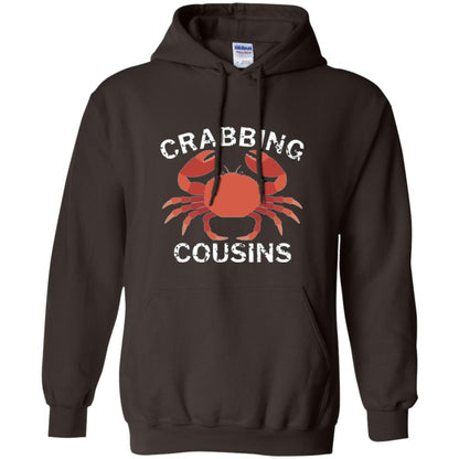 Fishing Lovers T-shirt Crabbing Cousins Dark Chocolate