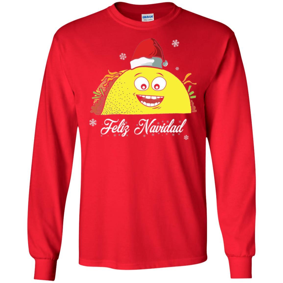 Christmas T-shirt Taco Feliz Navidad Red